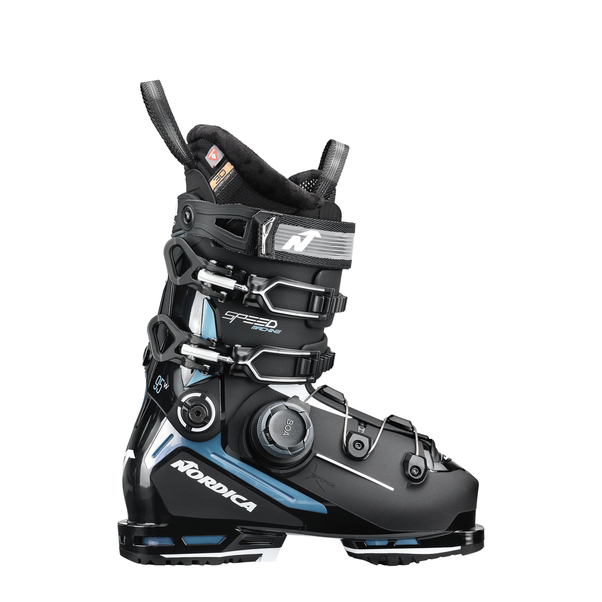 Lyžiarske topánky Nordica SPEEDMACHINE 3 BOA 95 (GW) - 255, black/light blue/white