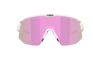Okuliare BLIZ BREEZE MATT WHITE BROWN - rose multi/spare lens clear