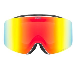 Lyžiarske okuliare Uvex PWDR FM rainbow/green-clear S3 - white matt