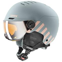 Helma Uvex ROCKET JR VISOR rhino-blush matt - 54-58, rhino/blush matt