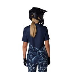 Dres Fox Ranger Ls W Img print - L, Arctic Blue