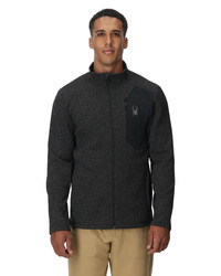 Pánska bunda SPYDER Bandit Jacket LMB - L, limestone/black melange