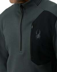 Pánsky sveter SPYDER Bandit 1/2 Zip - L, slate blue
