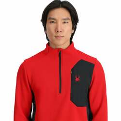 Pánsky sveter SPYDER Bandit 1/2 Zip - L, spyder red