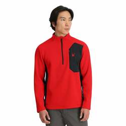 Pánsky sveter SPYDER Bandit 1/2 Zip - L, spyder red