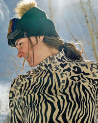 Dámska mikina SPYDER Vivid 1/2 Zip - L, animal print