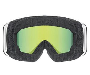 Lyžiarske okuliare Uvex PWDR FM rainbow/green-clear S3 - white matt