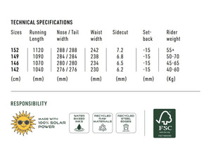 Snowboard NITRO MYSTIQUE - 142