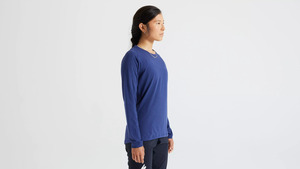 Cyklistický dres Specialized TRAIL W s dlhým rukávom - M, deep marine