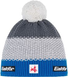 Čiapka Eisbär Star Pompon MÜ SA kids - bugatti/hellgraumel/anthrazit