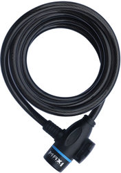Zámok špirála MAX1 1500x8 mm 4 kľúče, čierny
