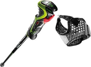 Palice LEKI AIRFOIL 3D - 115, black/palegreen/white
