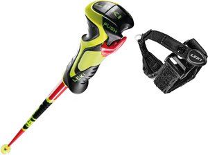 Palice LEKI WCR LITE SL 3D - 100, bright red/black/neon yellow