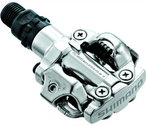 Pedále SHIMANO SPD PD-M520S s kuframi SM-SH51 strieborné