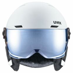 Helma Uvex ROCKET JR VISOR white-black matt - 54-58, white/black matt
