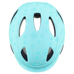 Prilba UVEX OYO STYLE FLOWERS CYAN MATT - 50-54, flowers cyan
