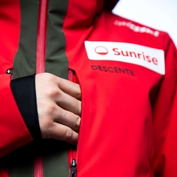 Pánska bunda DESCENTE SWISS REPLICA - 54, red