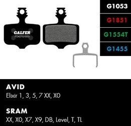 Brzdové doštičky Galfer FD427G1053 - Avid, Sram
