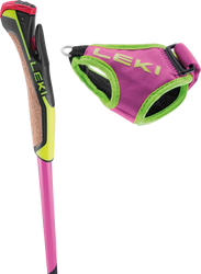 Palice LEKI PRC 750 - 140, neonpink-neonyellow-black