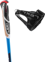 Palice LEKI CC 450 - 140, brightblue-black-white