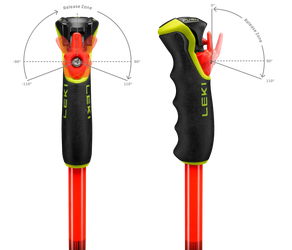 Hole LEKI WCR Pre Lite GS TR bright red-violet-yel - 120, bright red-violet-neonyellow