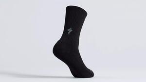 Ponožky Specialized Merino Tall čierne - L, černá