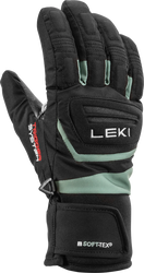 Rukavice LEKI Griffin 3D Junior black-dusty green - 5.0, black-dusty green