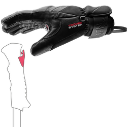 Rukavice LEKI Griffin Base 3D black-graphite - 10.5, black-graphite