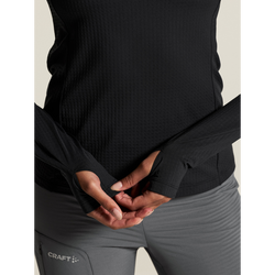 Mikina CRAFT Gain Thermal Midlayer 2 W čierna - L, černá