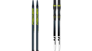 Bežky FISCHER AEROLITE COMBI 60 + CONTROL SKATE - 187, black/yellow