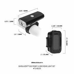 Svetlo BLACKBURN Dayblazer 550 + Grid Rear USB-C