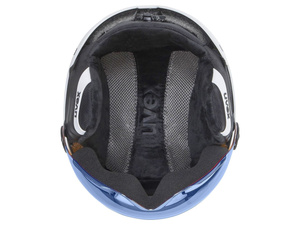 Helma UVEX ROCKET JR VISOR - 51-55, white/black mat