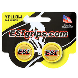 Koncovky ESI do riadidiel - yellow
